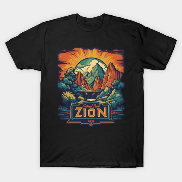 Zion National Park T-Shirt by GreenMary Design